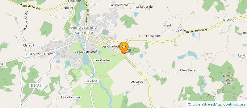 localisation de l'entreprise MONSIEUR FRANCOIS DEMETER à SAINT-LAURENT-SUR-GORRE