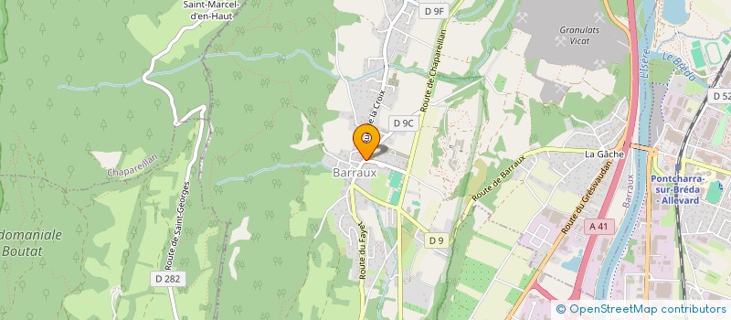 localisation de l'entreprise MONSIEUR FRANCOIS DENEULIN  BARRAUX