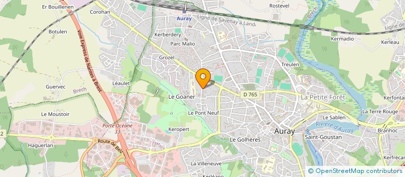 localisation de l'entreprise MONSIEUR FRANCOIS DENOUAL à AURAY