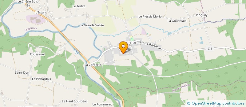 localisation de l'entreprise MONSIEUR FRANCOIS DENOUAL  COURNON