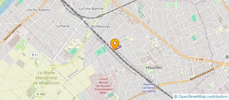 localisation de l'entreprise MONSIEUR FRANCOIS DERENNE  HOUILLES