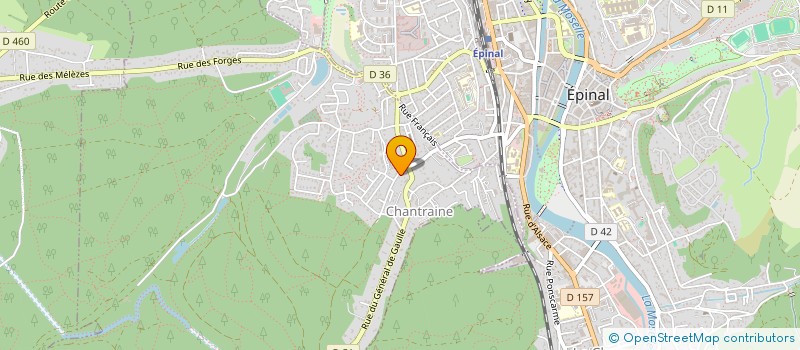 localisation de l'entreprise MONSIEUR FRANCOIS DEROUINEAU  CHANTRAINE