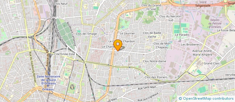 localisation de l'entreprise MONSIEUR FRANCOIS DERUELLE à ORLEANS