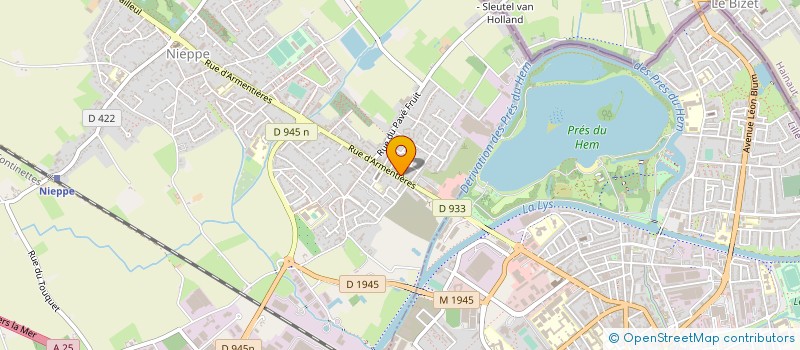 localisation de l'entreprise MONSIEUR FRANCOIS DERYCKERE  NIEPPE