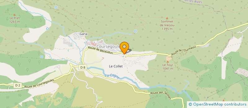 localisation de l'entreprise MONSIEUR FRANCOIS DESCAMPS  COURSEGOULES