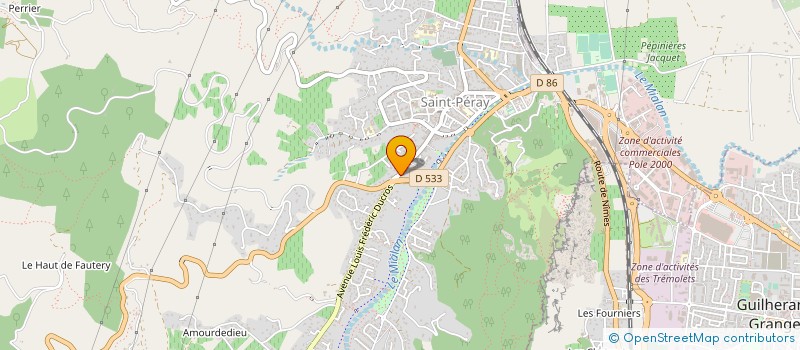 localisation de l'entreprise MONSIEUR FRANCOIS DESCARRIER à SAINT-PERAY