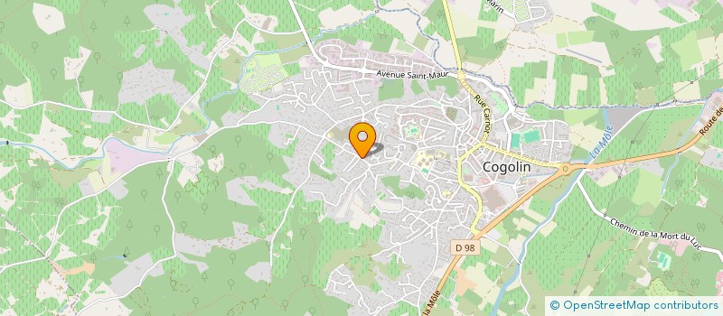 localisation de l'entreprise MONSIEUR FRANCOIS DESCHERRE  COGOLIN