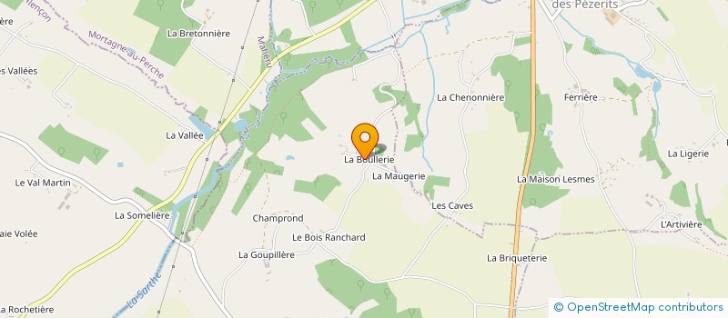 localisation de l'entreprise MONSIEUR FRANCOIS DESCOUT à SAINT-AUBIN-DE-COURTERAIE