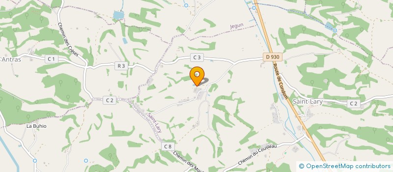 localisation de l'entreprise MONSIEUR FRANCOIS DESPAX  JEGUN