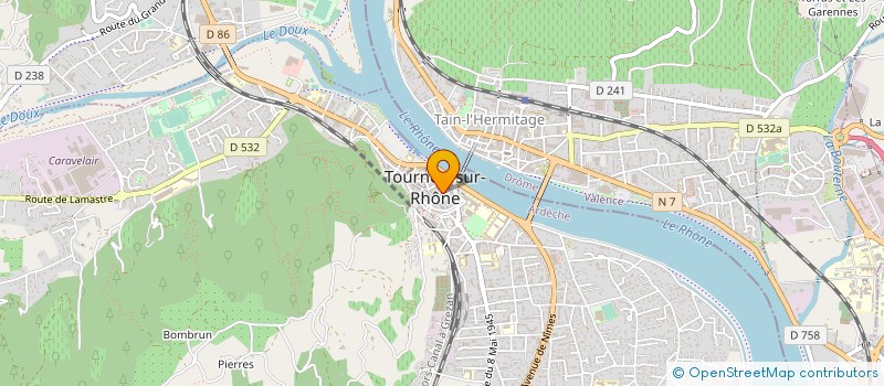 localisation de l'entreprise MONSIEUR FRANCOIS DESZIERES à TOURNON-SUR-RHONE