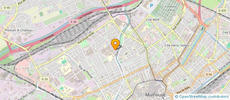 localisation de l'entreprise MONSIEUR FRANCOIS DEVERGRANNE  MULHOUSE