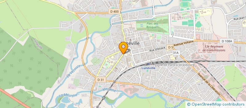 localisation de l'entreprise MONSIEUR FRANCOIS DEVILLE  LUNEVILLE