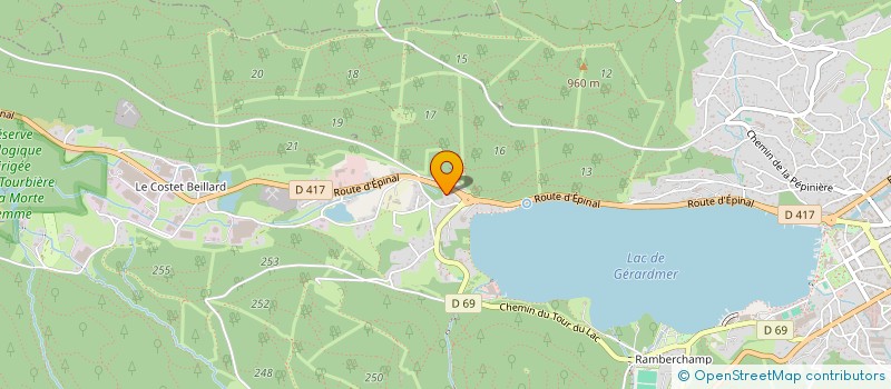 localisation de l'entreprise MONSIEUR FRANCOIS DIDIER-CLAUDEL  GERARDMER