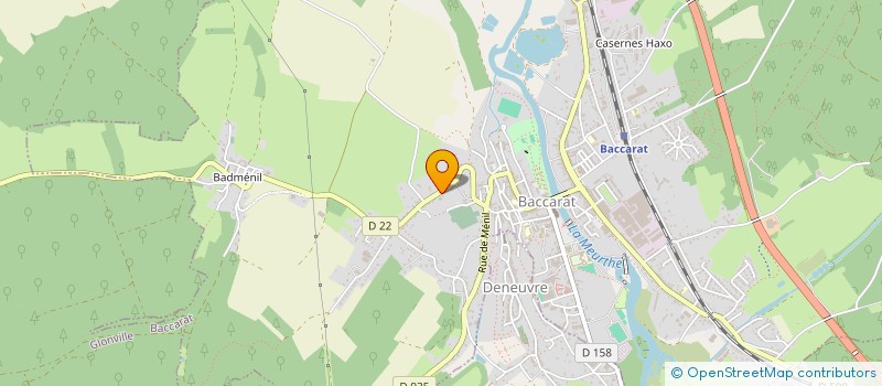 localisation de l'entreprise MONSIEUR FRANCOIS DOMPTAIL  BACCARAT