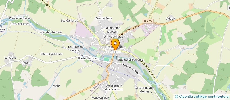 localisation de l'entreprise MONSIEUR FRANCOIS DOS SANTOS  PREUILLY-SUR-CLAISE