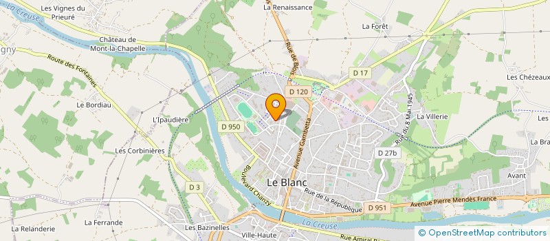 localisation de l'entreprise MONSIEUR FRANCOIS DRECQ à LE BLANC