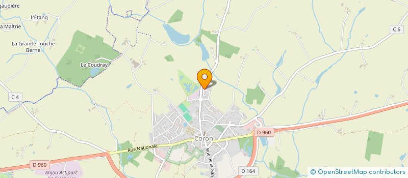 localisation de l'entreprise MONSIEUR FRANCOIS DROCHON  CORON