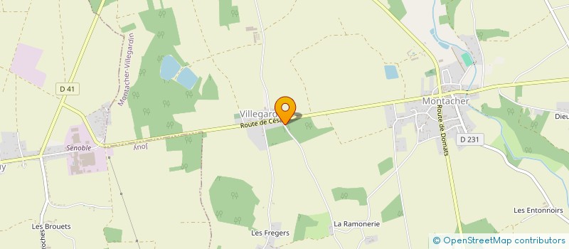 localisation de l'entreprise MONSIEUR FRANCOIS DROMIGNY  MONTACHER-VILLEGARDIN