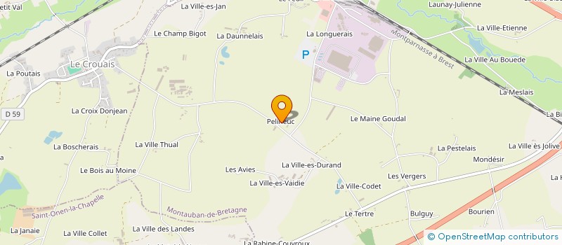 localisation de l'entreprise MONSIEUR FRANCOIS DU BOISHAMON  MONTAUBAN-DE-BRETAGNE