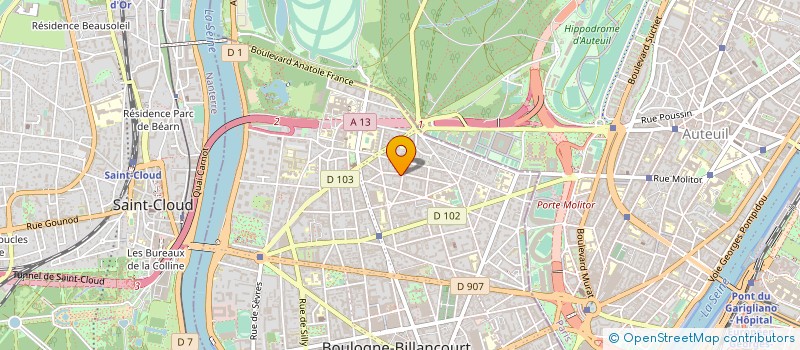 localisation de l'entreprise MONSIEUR FRANCOIS DU BOUETIEZ DE KERORGUEN à BOULOGNE-BILLANCOURT