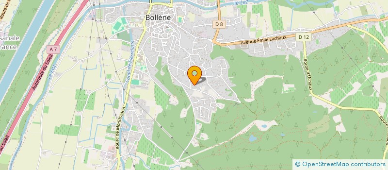 localisation de l'entreprise MONSIEUR FRANCOIS DU VERDIER  BOLLENE