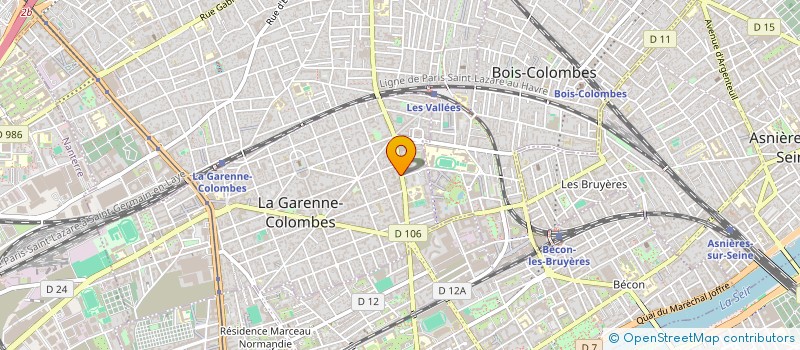 localisation de l'entreprise MONSIEUR FRANCOIS DU VIGNAUD à LA GARENNE-COLOMBES
