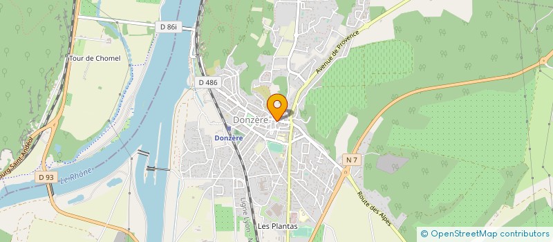 localisation de l'entreprise MONSIEUR FRANCOIS DUCRET  DONZERE