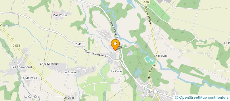 localisation de l'entreprise MONSIEUR FRANCOIS DUCROUX  EYZIN-PINET