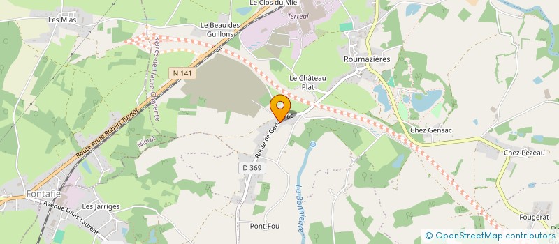localisation de l'entreprise MONSIEUR FRANCOIS DUMAS à TERRES-DE-HAUTE-CHARENTE