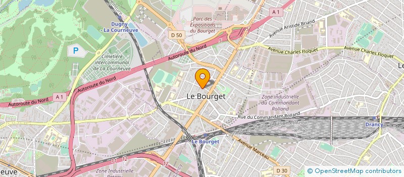 localisation de l'entreprise MONSIEUR FRANCOIS DUMAS à LE BOURGET