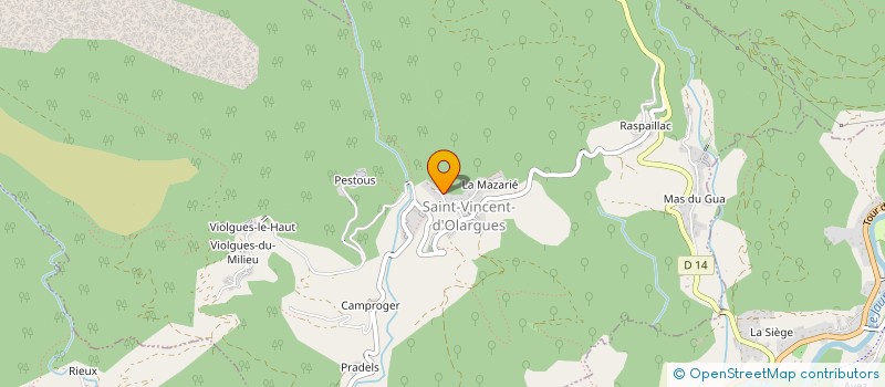 localisation de l'entreprise MONSIEUR FRANCOIS DUNET  OLARGUES