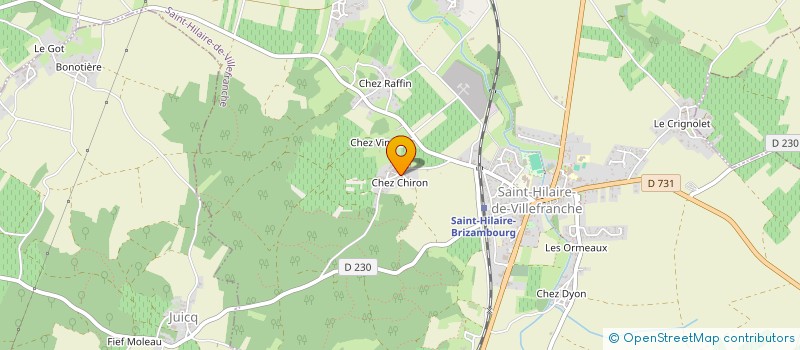localisation de l'entreprise MONSIEUR FRANCOIS DUPERAT à SAINT-HILAIRE-DE-VILLEFRANCHE