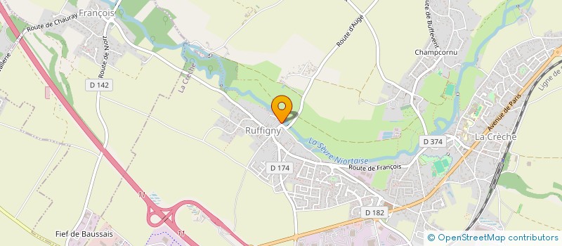 localisation de l'entreprise MONSIEUR FRANCOIS DUPONT  LA CRECHE