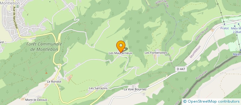 localisation de l'entreprise MONSIEUR FRANCOIS DUQUET à MONTLEBON