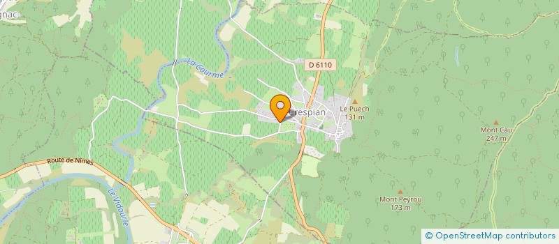 localisation de l'entreprise MONSIEUR FRANCOIS DURAND  CRESPIAN