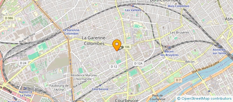 localisation de l'entreprise MONSIEUR FRANCOIS DURAND à LA GARENNE-COLOMBES
