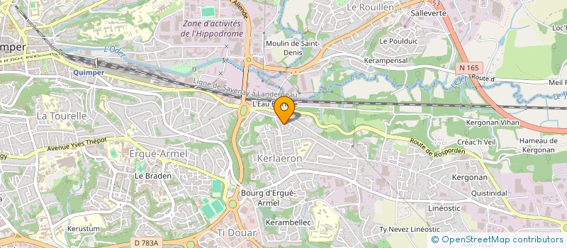 localisation de l'entreprise MONSIEUR FRANCOIS DUROS à QUIMPER