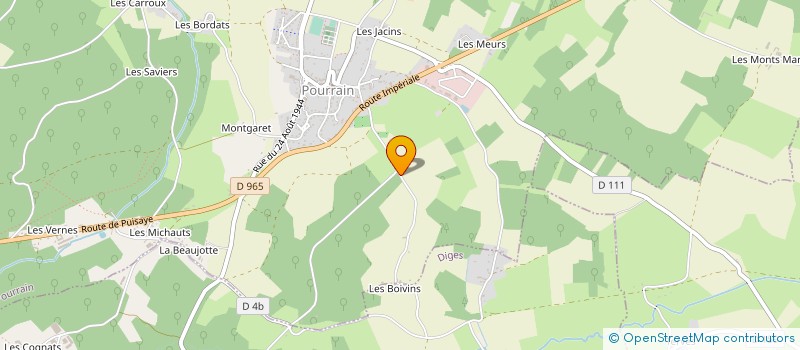 localisation de l'entreprise MONSIEUR FRANCOIS DURVILLE à POURRAIN