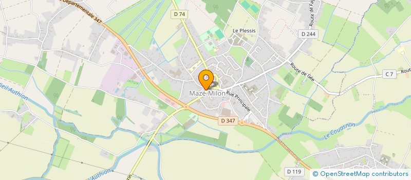 localisation de l'entreprise MONSIEUR FRANCOIS DURVILLE  MAZE-MILON