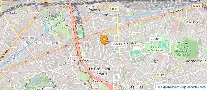 localisation de l'entreprise MONSIEUR FRANCOIS DUVAL à PANTIN