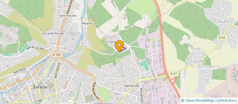 localisation de l'entreprise MONSIEUR FRANCOIS DUVAL  EVREUX