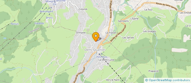 localisation de l'entreprise MONSIEUR FRANCOIS DUVILLARD  DEMI-QUARTIER