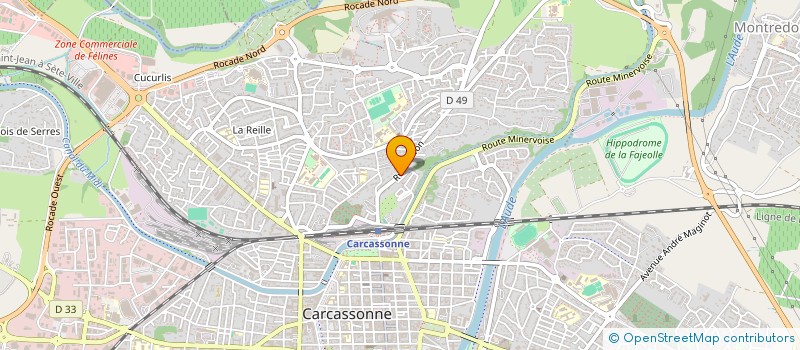 localisation de l'entreprise MONSIEUR FRANCOIS EDOUARD BOYE  CARCASSONNE