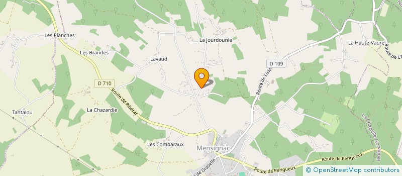 localisation de l'entreprise MONSIEUR FRANCOIS ERTIANI  MENSIGNAC