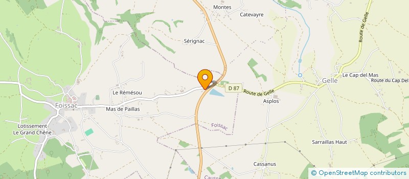 localisation de l'entreprise MONSIEUR FRANCOIS ESPEILLAC  FOISSAC