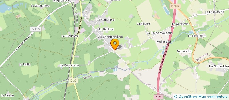 localisation de l'entreprise MONSIEUR FRANCOIS ETOILE  ECOMMOY