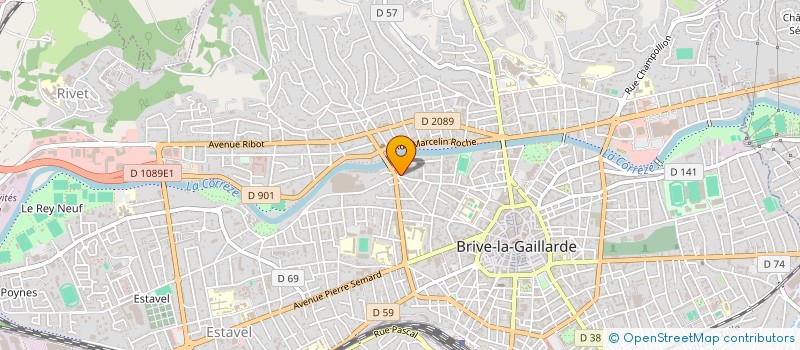 localisation de l'entreprise MONSIEUR FRANCOIS FAUCHERE  BRIVE-LA-GAILLARDE