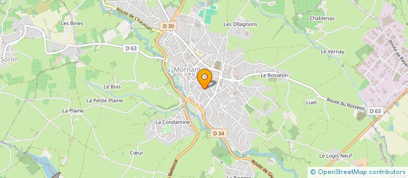 localisation de l'entreprise MONSIEUR FRANCOIS FAURE  MORNANT