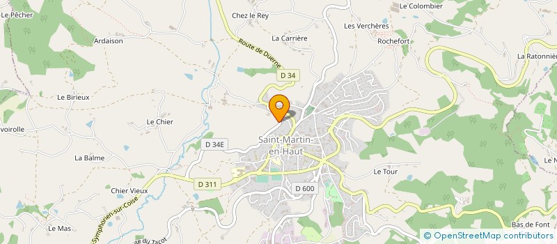 localisation de l'entreprise MONSIEUR FRANCOIS FAYOLLE  SAINT-MARTIN-EN-HAUT