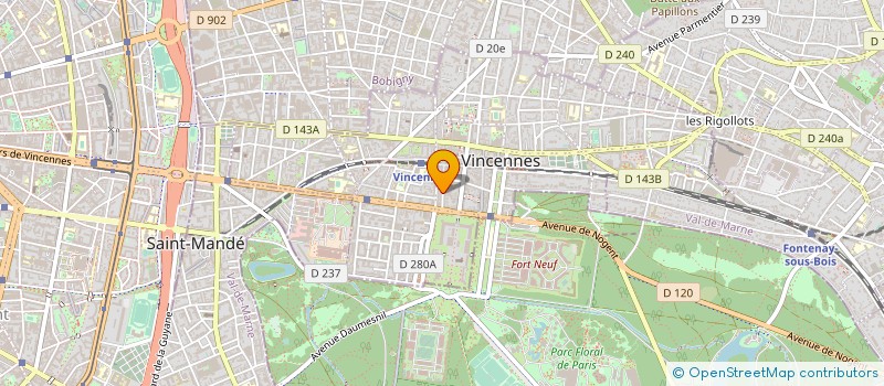 localisation de l'entreprise MONSIEUR FRANCOIS FEDI à VINCENNES